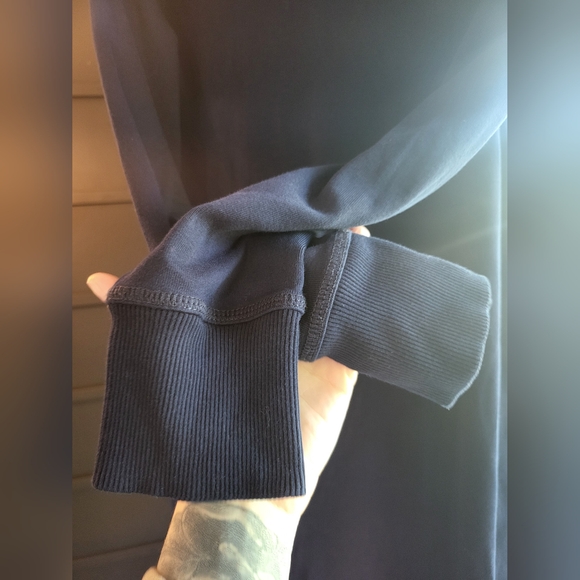 Ralph Lauren Turtleneck Sweater Dress Womens Large Navy Blue - Picture 5 of 8